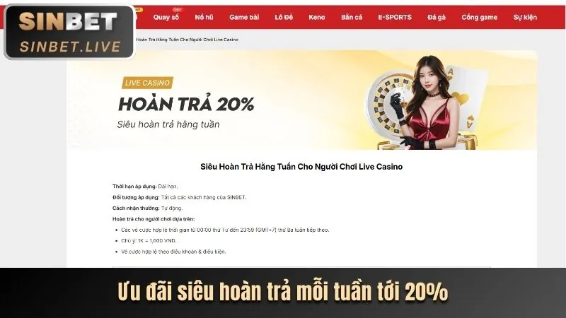Hoàn trả hàng ngày/tuần không giới hạn tại Hello88